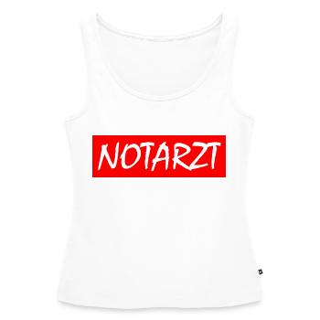 Notarzt - Frauen Premium Organic Tank Top - Weiß - Vorne - AI Model Female 172 light (172cm)