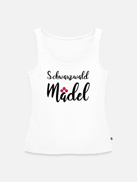 Schwarzwaldmädel - Frauen Premium Organic Tank Top - Weiß