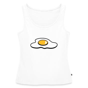 Ein Spiegelei - Frauen Premium Organic Tank Top - Weiß - Vorne - AI Model Female 172 light (172cm)