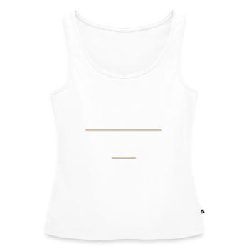 Promotion - Frauen Premium Organic Tank Top - Weiß - Vorne - AI Model Female 172 light (172cm)