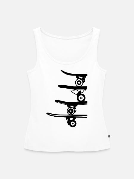 boards collection - Frauen Premium Organic Tank Top - Weiß