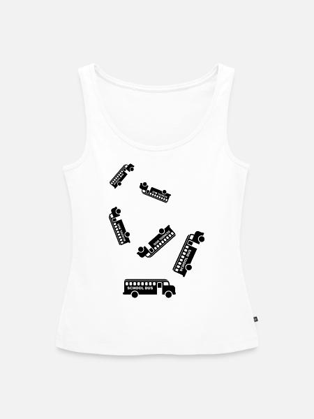 Schulbus schule - Frauen Premium Organic Tank Top - Weiß