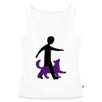 Dog Dancing 1-3 - Women’s Premium Organic Tank top - white - Front - AI Model Female 172 light (172cm)