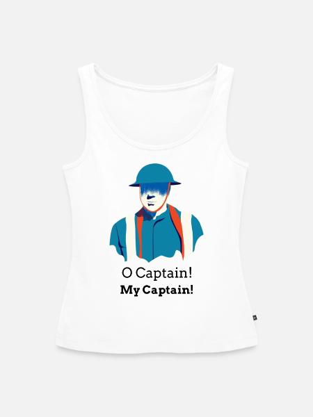 O Captain! My Captain! - Frauen Premium Organic Tank Top - Weiß