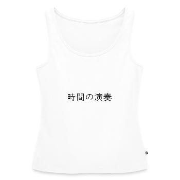 japonais - Débardeur bio Premium Femme - blanc - Devant - AI Model Female 172 light (172cm)