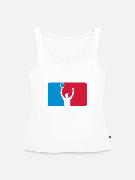 Tennisspieler - Frauen Premium Organic Tank Top - Weiß