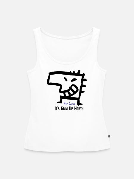 Grim up north - Frauen Premium Organic Tank Top - Weiß