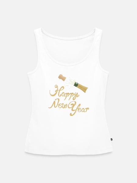 Happy New Year - Frauen Premium Organic Tank Top - Weiß