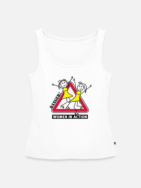 women in action - Frauen Premium Organic Tank Top - Weiß