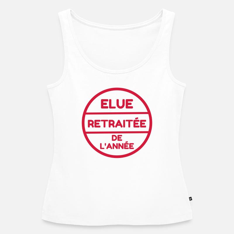 retraite / retraité / retraitée / pension - Débardeur bio Premium Femme - blanc