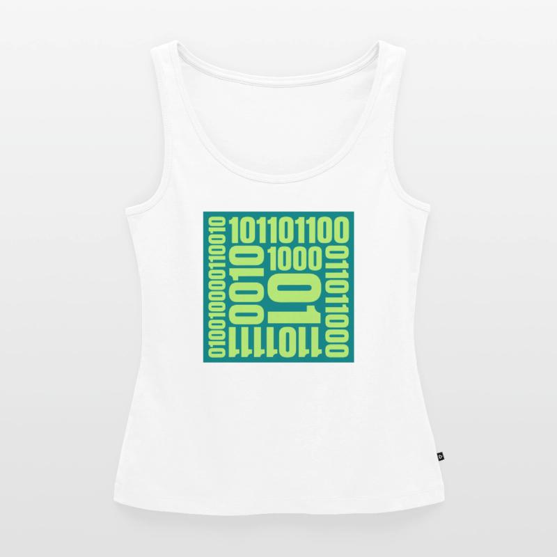 Binary Code Program Language Women’s Premium Organic Tank top