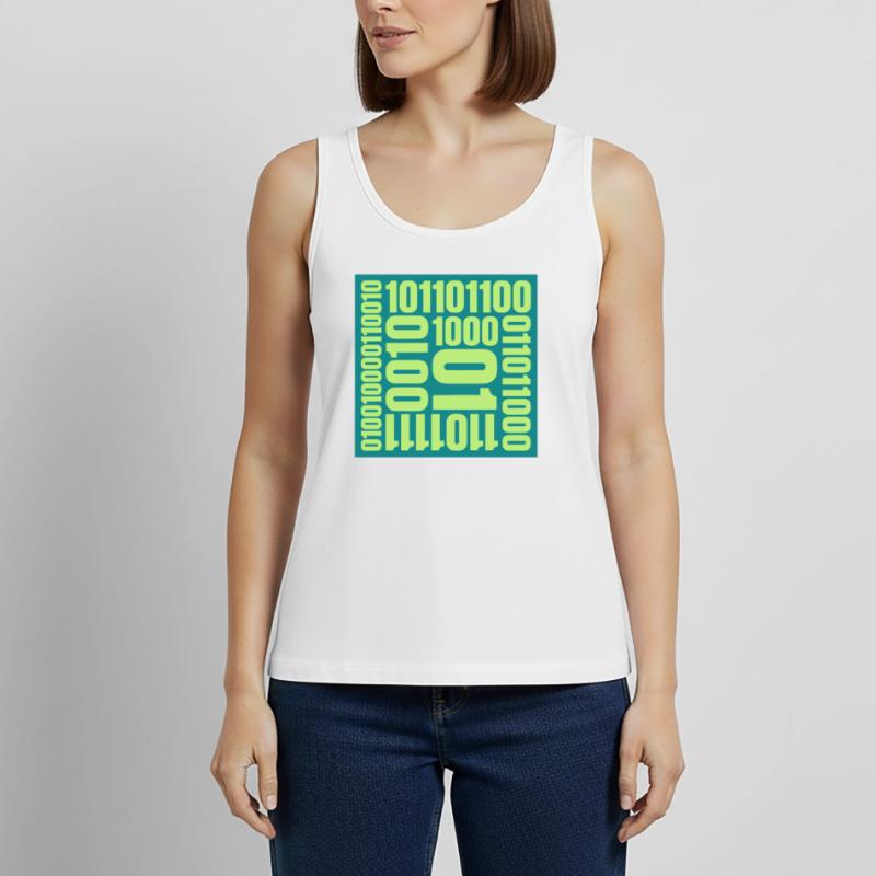 Binary Code Program Language Women’s Premium Organic Tank top