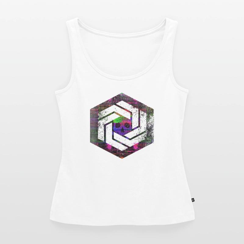 hexagon programming programmer coding geometric Women’s Premium Organic Tank top