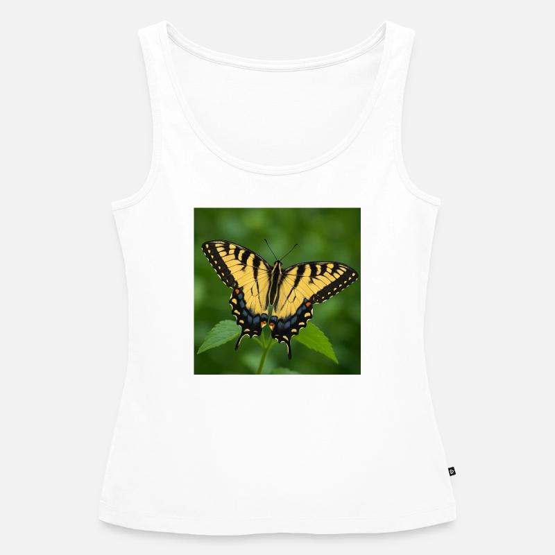 Eastern Tiger swallowtail - Women’s Premium Organic Tank top - white