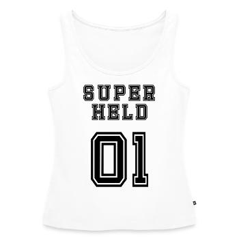 Superheld - Frauen Premium Organic Tank Top - Weiß - Vorne - AI Model Female 172 light (172cm)