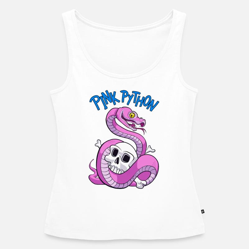 Pink Python (Blue) - Débardeur bio Premium Femme - blanc