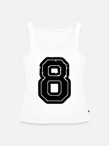 8 - Frauen Premium Organic Tank Top - Weiß