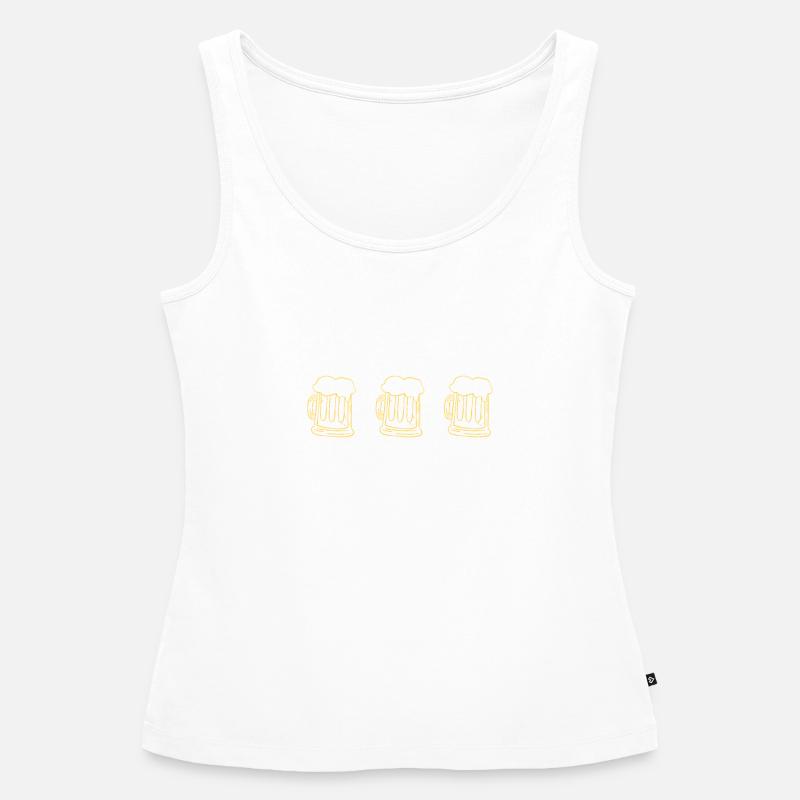 THINK ABOUT YOUR FUTURE, DON'T STOP AT EIGHTH GRADE - Women’s Premium Organic Tank top - white