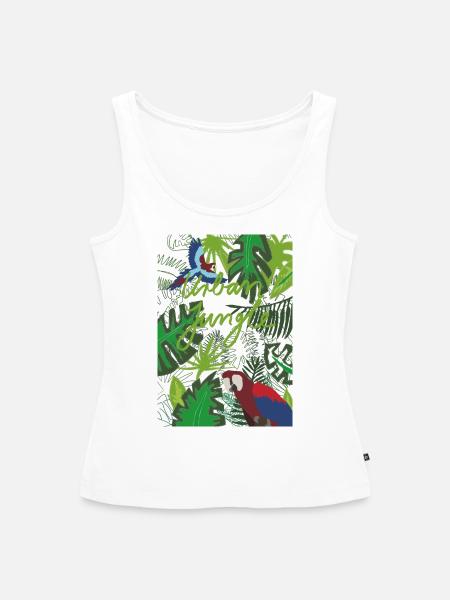 Urban Jungle - Frauen Premium Organic Tank Top - Weiß