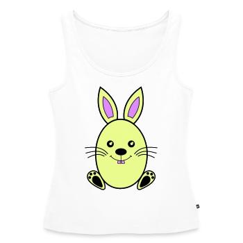 osterhase - Frauen Premium Organic Tank Top - Weiß - Vorne - AI Model Female 172 light (172cm)