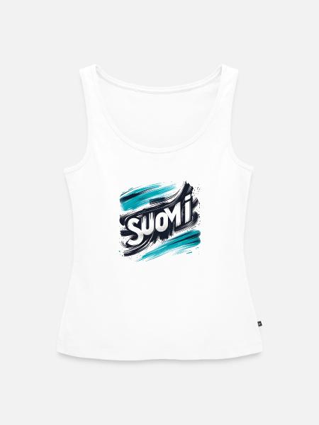 Suomi Finland Finnland - Frauen Premium Organic Tank Top - Weiß