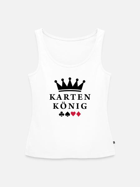 karten_koenig - Frauen Premium Organic Tank Top - Weiß