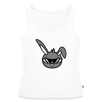 Hase Sonnenbrille Cool Hasenzähne Kaninchen Lustig - Frauen Premium Organic Tank Top - Weiß - Vorne - AI Model Female 172 light (172cm)