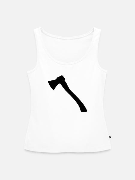 Axt - Frauen Premium Organic Tank Top - Weiß