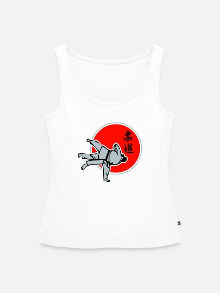 Judo dreifarbig - Frauen Premium Organic Tank Top - Weiß