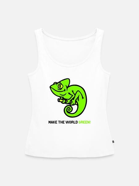 Chamäleon - Frauen Premium Organic Tank Top - Weiß