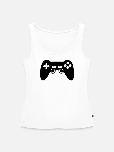 Videospiel-Konsole - Frauen Premium Organic Tank Top - Weiß