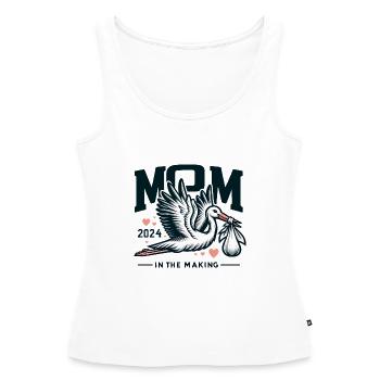 Mom 2024 - Schwangerschaftsankündigung T-Shirt - Frauen Premium Organic Tank Top - Weiß - Vorne - AI Model Female 172 light (172cm)