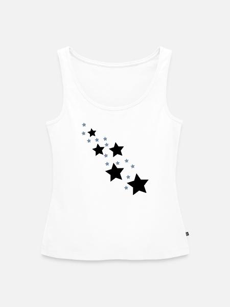 sterne - Frauen Premium Organic Tank Top - Weiß