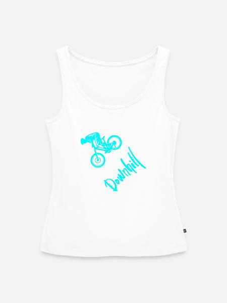downhill - Frauen Premium Organic Tank Top - Weiß