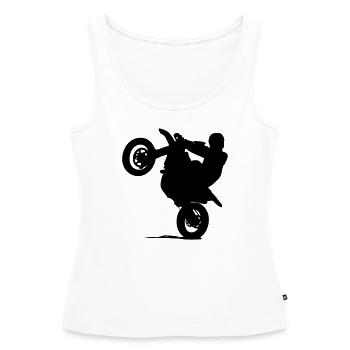 Supermoto - Frauen Premium Organic Tank Top - Weiß - Vorne - AI Model Female 172 light (172cm)