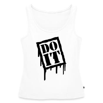 Do It - Frauen Premium Organic Tank Top - Weiß - Vorne - AI Model Female 172 light (172cm)