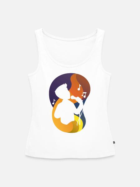Gesang Stimme Chor - Frauen Premium Organic Tank Top - Weiß