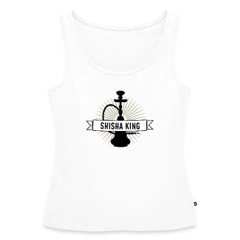 Shisha King - Sifflet - Débardeur bio Premium Femme - blanc - Devant - AI Model Female 172 light (172cm)