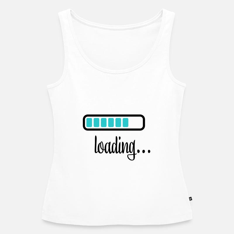Battery Battery loading - Women’s Premium Organic Tank top - white
