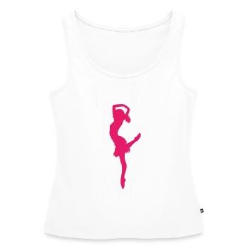 Tanzen Tänzer Tanzen - Frauen Premium Organic Tank Top - Weiß - Vorne - AI Model Female 172 light (172cm)