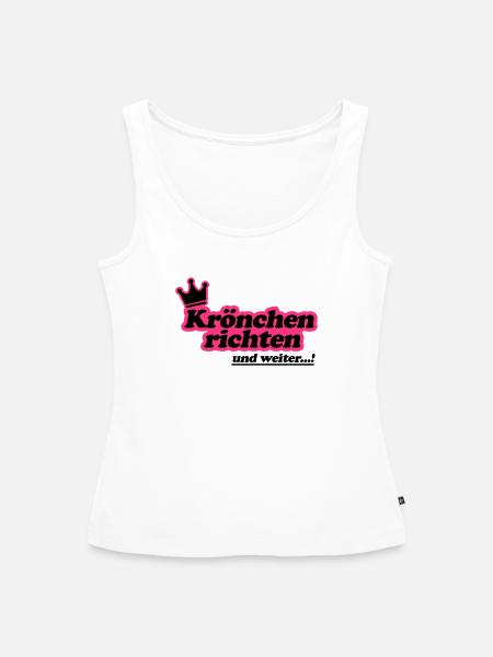 Krönchen richten 2Farben - Frauen Premium Organic Tank Top - Weiß