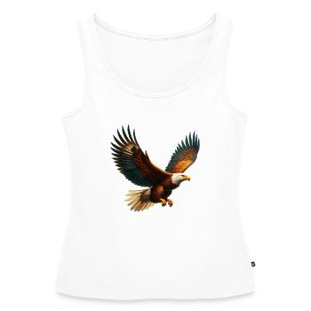 Adler - Frauen Premium Organic Tank Top - Weiß - Vorne - AI Model Female 172 light (172cm)