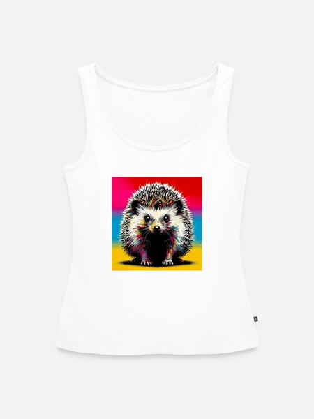 Igel - Frauen Premium Organic Tank Top - Weiß