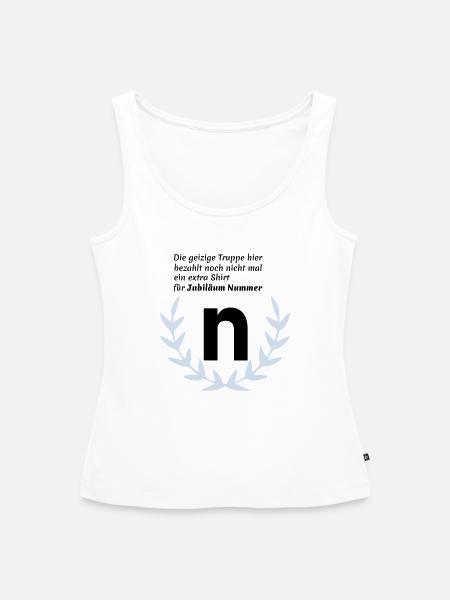 Jubilaeum N - Frauen Premium Organic Tank Top - Weiß