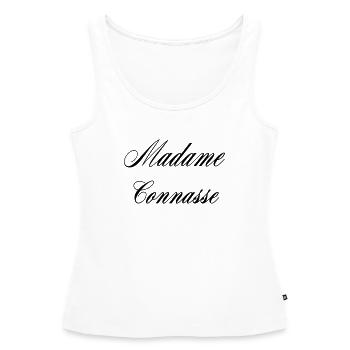 Madame Relou Humour Femme - Débardeur bio Premium Femme - blanc - Devant - AI Model Female 172 light (172cm)