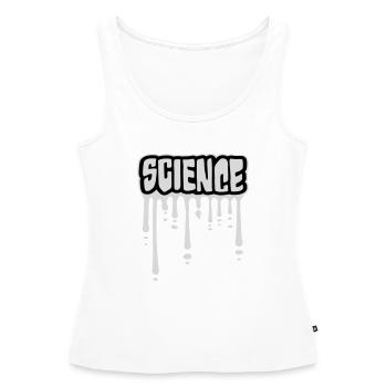 Déclaration scientifique : Déclaration sur l’éducation des nerds - Débardeur bio Premium Femme - blanc - Devant - AI Model Female 172 light (172cm)
