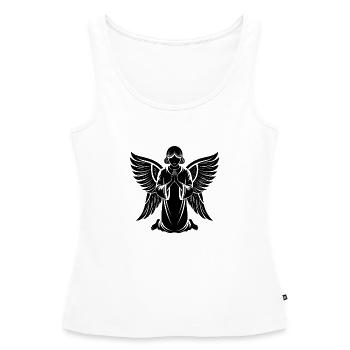 Angel - Women’s Premium Organic Tank top - white - Front - AI Model Female 172 light (172cm)