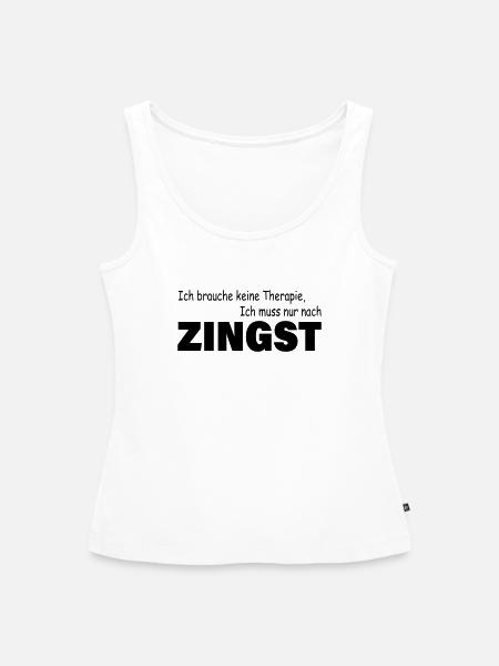 Therapie ZINGST - Frauen Premium Organic Tank Top - Weiß
