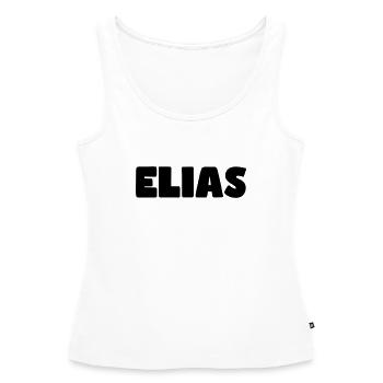 Elias Name - Frauen Premium Organic Tank Top - Weiß - Vorne - AI Model Female 172 light (172cm)
