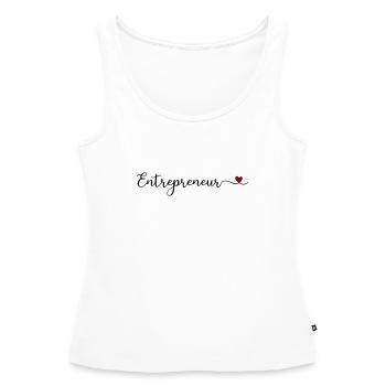 Unternehmer - Frauen Premium Organic Tank Top - Weiß - Vorne - AI Model Female 172 light (172cm)